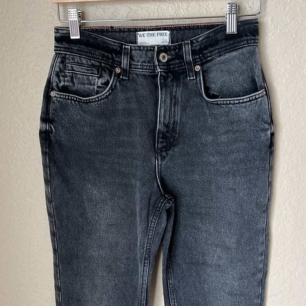 We the free xena black slim straight high rise jeans - Picture 8 of 15